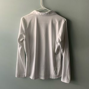 Women’s White Long Sleeve Golf Shirt